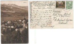 Austria PPC Hotting Innsbruck 14okt1910 X Sud Tirol S.Michael Eppan With H.2 Tiroler Volksbund Stamp Runhelstein Schloss - Automatenmarken [ATM]