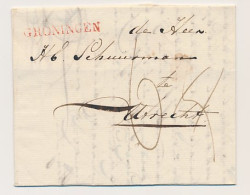 GRONINGEN - Utrecht 1826 - ...-1852 Prephilately