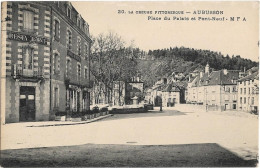 CPA - AUBUSSON - Place Du Palais Et Pont-neuf - La Creuse Pittoresque - Restaurant - Aubusson