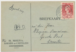 Firma Briefkaart Oosterbierum 1924 - Bakker - Kastelein - Zonder Classificatie