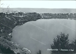 Bv769 Cartolina Castelgandolfo Panorama E Lago Provincia Di Roma Lazio - Andere & Zonder Classificatie