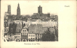 71700224 Gand Belgien Panorama De La Ville Cathedrale Eglise  - Autres & Non Classés