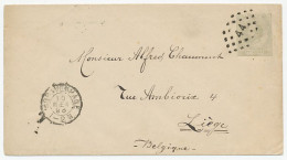 Envelop G. 2 Den Haag - Belgie 1893 - Postwaardestukken