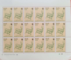 Pakistan : WWF International Day Of Markhor " Full Sheet " Limited Time Offer (sheet Should Be Fold From Center) - Ongebruikt