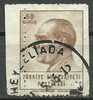 Turkey; 1965 Regular Issue 50 K. ERROR "Shifted Perf." - Gebraucht