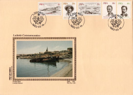 South West Africa - 1983 Centenary Of Lüderitz Silk FDC # SG 406-410 - Südwestafrika (1923-1990)