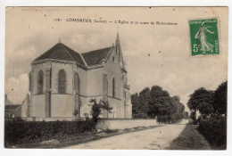 CPA Près De Vitry Aux Loges Et Sury Aux Bois Combreux Loiret 45 Eglise Et Route De Boiscommun éditeur ELD - Autres & Non Classés