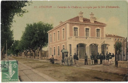 CPA Couleur - AVIGNON - Caserne De Chabran, Occupée Par Le 58é D'infanterie - Animée - Avignon