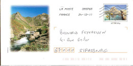 France Entier-P Obl Yv:3056-E2 Parc Des Pyrénées Isard (Lign.Ondulées & Code ROC) 39376A 24-12-11 - PAP: Sonstige (1995-...)