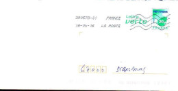 France Entier-P Obl (5061) Feuille De Chêne Lettre Verte 20g (Lign.Ondulées & Code ROC) 39057A-01 18-04-16 B2K/14U338A - PAP: Sonstige (1995-...)