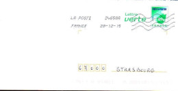 France Entier-P Obl (5061) Feuille De Chêne Lettre Verte 20g (Lign.Ondulées & Code ROC) 24658A 28-12-15 B2K/14U392 - Prêts-à-poster:  Autres (1995-...)