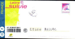France Entier-P Obl (5052) Carte De France Lettre Suivie 20g (cachet Rond) 809 47K14S307 - PAP: Sonstige (1995-...)
