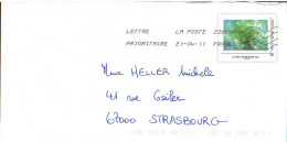 France Entier-P Obl (5008-E2) La Poste Arbre (Lign.Ondulées & Code ROC) 22663A 21-04-11 - Prêts-à-poster: Other (1995-...)