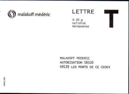 France Entier-P N** (7002) Malakoff Mederic T M20g Validité Permanente - Karten/Antwortumschläge T