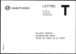 France Entier-P N** (7002) Malakoff Mederic T M20g Validité Perm.58520_0714 - Kaarten/Brieven Antwoorden T