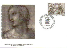 France Entier-P Carte (5010-CP) Raphaël France Cité Du Vatican - Official Stationery