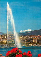 Suisse - GE Genève - Genève - Le Jet D'eau Et Le Mont Blanc - Fleurs - CPM - Carte Neuve - Voir Scans Recto-Verso - Other & Unclassified