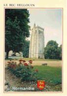 27 - Le Bec Hellouin - Abbaye Notre-Dame Du Bec-Hellouin - La Tour Saint-Nicolas - Blasons - Flamme Postale De Villiquie - Sonstige & Ohne Zuordnung