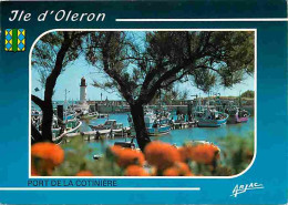 17 - Ile D'Oléron - Le Port De La Cotinière - Bateaux - Blasons - Flamme Postale De Dolus D'Oléron - CPM - Voir Scans Re - Ile D'Oléron