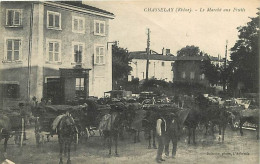 69 - Chasselay - Le Marché Aux Fruits - Animée - CPA - Voir Scans Recto-Verso - Other & Unclassified