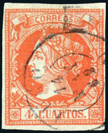 Lugo - Edi O 52 - 4 C.- Mat Fech. Tp. II "Lugo (34)" - Used Stamps