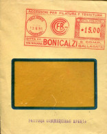 X0879 Italia, Red Meter Freistempel, Ema, 1956 Gallarate Bonicalzi  Filatura E Tessitura - Macchine Per Obliterare (EMA)