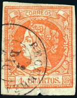 Lugo - Edi O 52 - 4 C.- Mat Fech. Tp. II "Becerrea" - Used Stamps