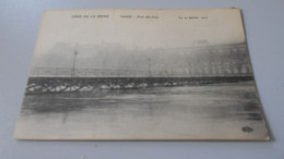 PARIS CRUE DE LA SEINE PONT DES ARTS - Paris Flood, 1910
