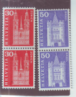 Yvert 648 A Et 651 A Neuf  Cathédrale - Unused Stamps