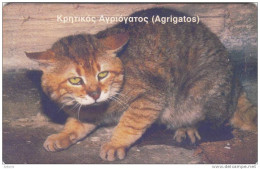 GREECE(chip) - Cretan Wild Cat, Museum Of Natural History Of Crete, 06/99, Used - Otros & Sin Clasificación