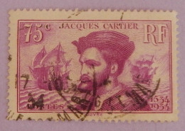 FRANCE YT 296 OBLITERE "JACQUES CARTIER" ANNEE 1934 - Used Stamps