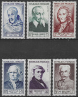 Lot N°253 N°945 à 950 , Célébrités Françaises Du XII Au XX Siècles (avec Charnière) - Unused Stamps