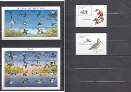 Belarus 1996 - Water Birds, Mi-Nr. 163/90+Bl. 12/13, MNH** - Belarus