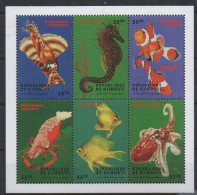 Djibouti - 2000 - Marine Life - Fish, Crab - Yv 787/92 - Maritiem Leven