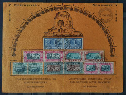 SOUTH AFRICA Original 1938 Voortrekker Centenary Stamp And Souvenir Cover Brochure With Program - Briefe U. Dokumente