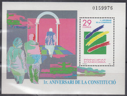ANDORRA Span. Block 3, Postfrisch **, 1 Jahr Verfassungsreferendum, 1994 - Unused Stamps