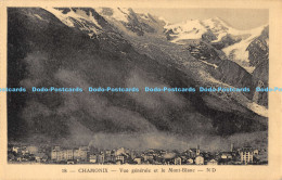 R170022 Chamonix. Vue Generale Et Le Mont Blanc. ND. Levy Et Neurdein Reunis - Welt
