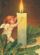 ANGEL CHRISTMAS Holidays Vintage Postcard CPSM #PAJ237.A - Angels