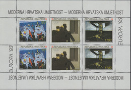 KROATIEN  240-242, Kleinbogen, Postfrisch **, Europa CEPT:  Zeitgenössische Kunst 1993 - 1993