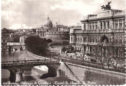 CARTOLINA ROMA PALAZZO GIUSTIZIA CON ANNULLO TARGHETTA MOSTRA MINIATURA - Otros Monumentos Y Edificios