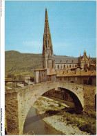 AKJP2-0154-12 - SAINT AFFRIQUE - L'église Et Les Deux Ponts Sur La Sorgues - Saint Affrique