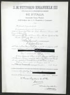 Regno D'Italia - Decreto Nomina A Cavaliere Dei Santi Maurizio E Lazzaro - 1934 - Ohne Zuordnung