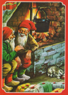 WEIHNACHTSMANN SANTA CLAUS Neujahr Weihnachten GNOME Vintage Ansichtskarte Postkarte CPSM #PBL702.A - Santa Claus