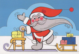 SANTA CLAUS Happy New Year Christmas Vintage Postcard CPSM #PBL548.A - Santa Claus