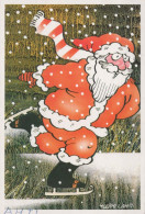 SANTA CLAUS Happy New Year Christmas Vintage Postcard CPSM #PBL418.A - Santa Claus