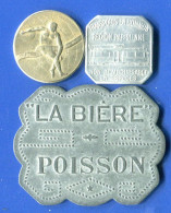 Paris  3  Jetons - Monetary / Of Necessity