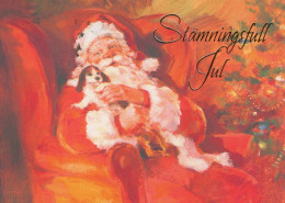 WEIHNACHTSMANN SANTA CLAUS Neujahr Weihnachten Vintage Ansichtskarte Postkarte CPSM #PBB086.A - Santa Claus