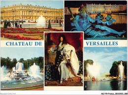 AKJP9-0877-78 - CHATEAU DE VERSAILLES - Louis Xiv Par Rigaud - Les Parterres Du Midi - Le Chateau Illuminé - Versailles (Schloß)