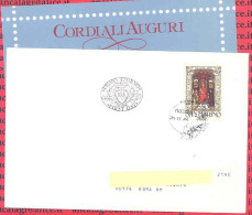 FDC San Marino 1986 - Ref.144 - 1 Val. Su Biglietto D'Auguri - "NATALE 1986"  - - FDC