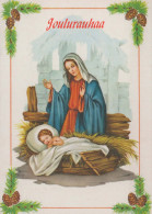 Vierge Marie Madone Bébé JÉSUS Religion Vintage Carte Postale CPSM #PBQ056.A - Vergine Maria E Madonne